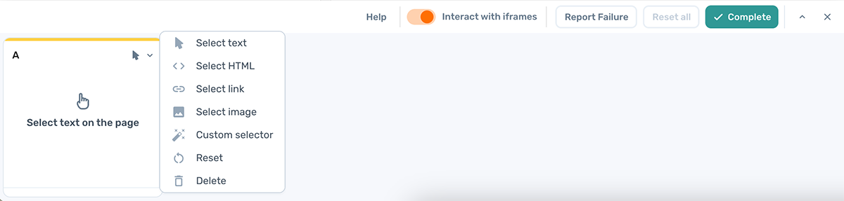 multi selector tool custom css selector axiom.ai